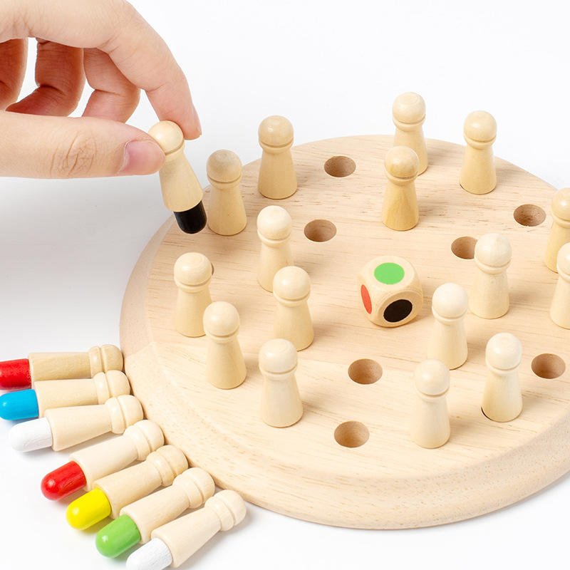 Memory Chess Wooden Chessboard | Montessori Educational Toy (3–13 Years)