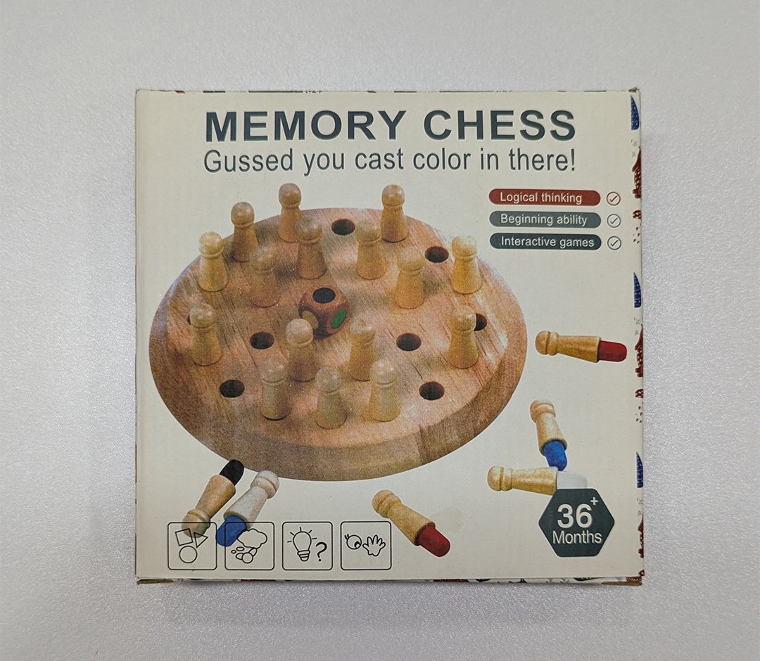 Memory Chess Wooden Chessboard | Montessori Educational Toy (3–13 Years)