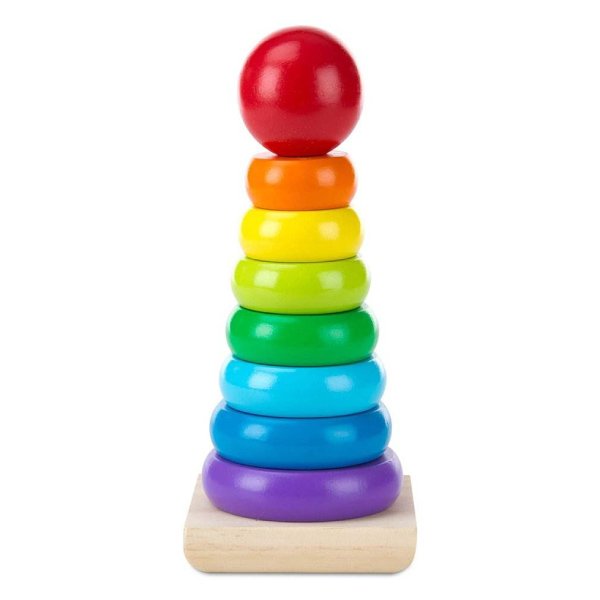 Wooden Rainbow Stacker Educational Toy