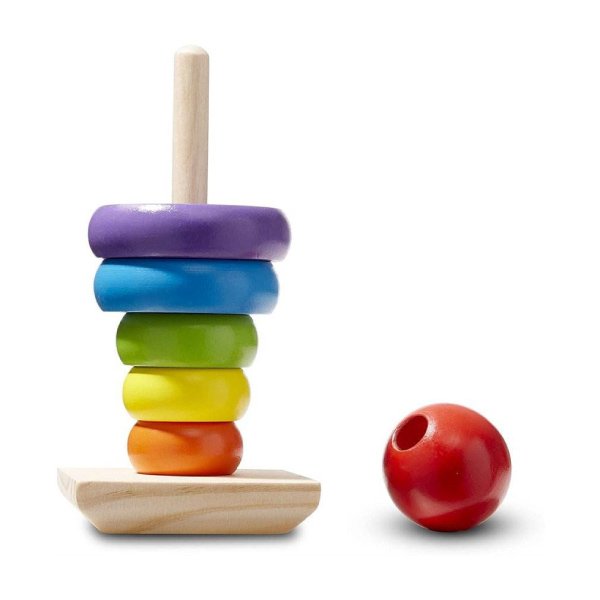 Wooden Rainbow Stacker Educational Toy